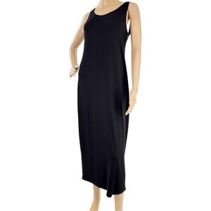 Eileen Fisher Black Sleeveless Midi Tank Dress Size S/P